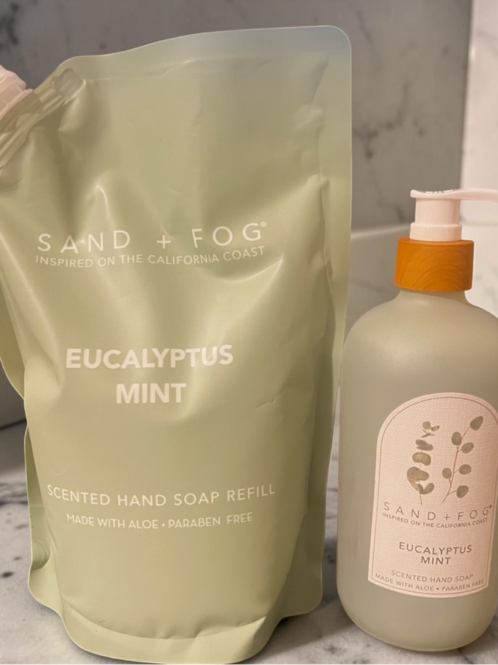 Sand + FOG Eucalyptus Mint Scented Hand Soap (Green)